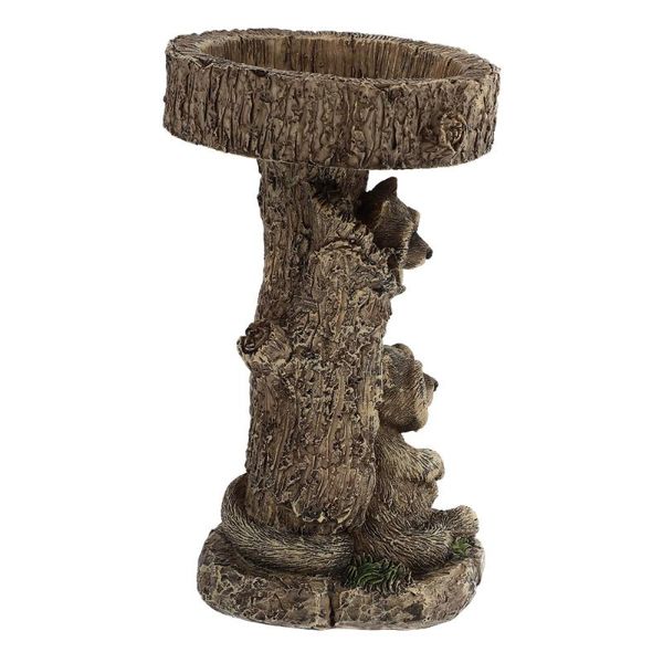 other bird supplies 1pc raccoon model adornment water feeding container garden decoration